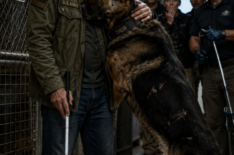 The Blind Veteran Came Looking for a Guide Dog—But the Most Dangerous Retired K-9 Chose Him Instead