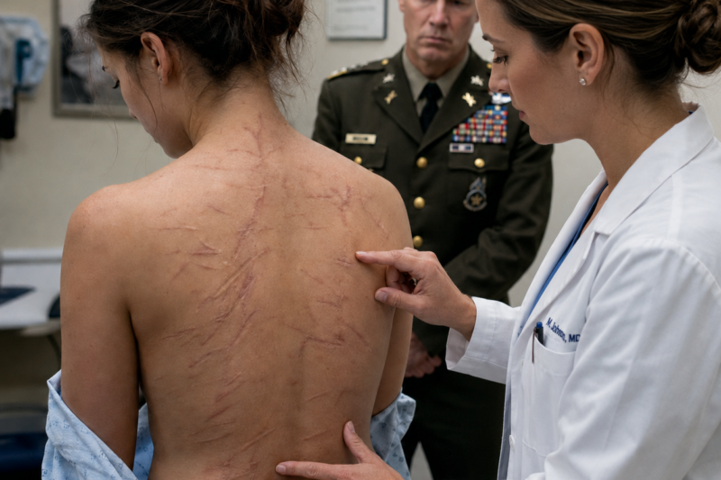 “A SEAL Medic? Why Are You Here?”—She Came for a Routine Checkup… Until the Admiral Saw Her Scars