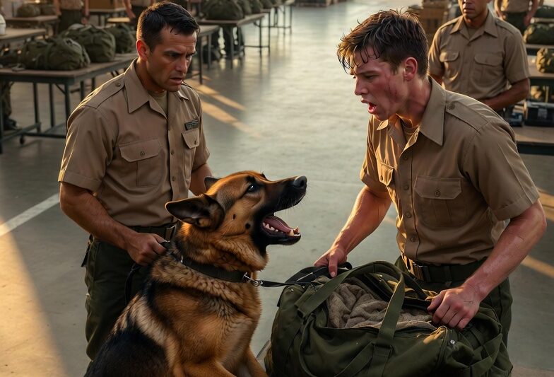 His Police Dog Wouldn’t Stop Barking at a Soldier’s Bag—Then the Base Discovered the Tiny Life He Was Trying to Save