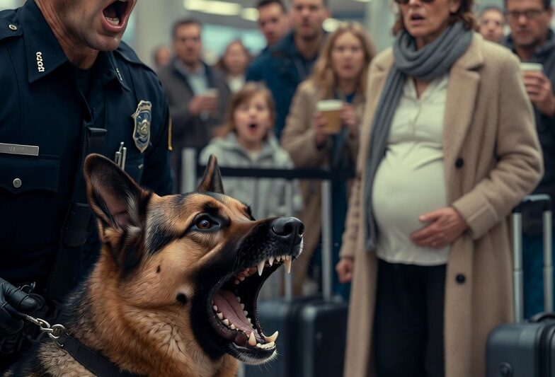 The Police Dog Barked at a Pregnant Woman in the Airport—But She Wasn’t the Threat, She Was the Warning
