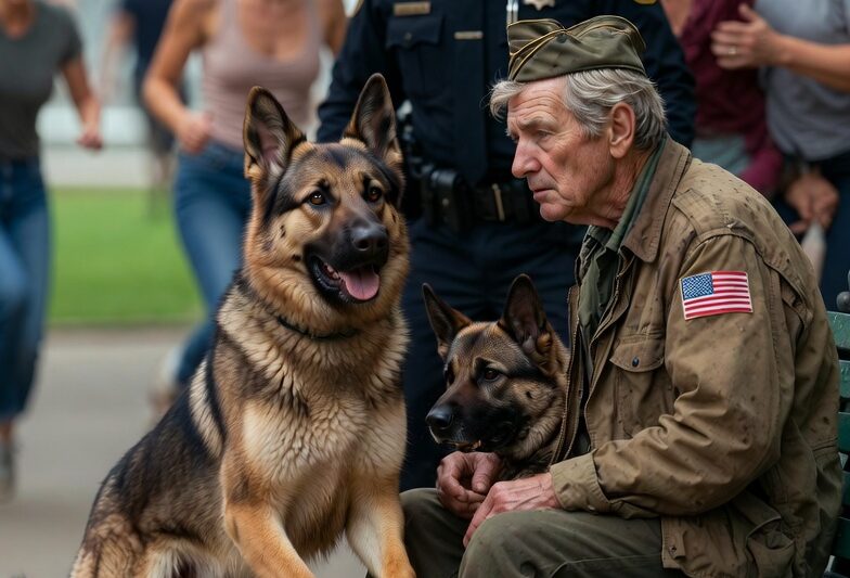 The Police Dog Was Ordered to Attack an Old Veteran—But Instead, He Ran to Protect the Man Who Once Saved His Life