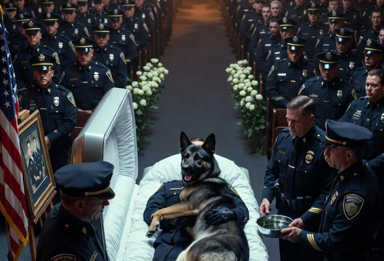 The Police Dog Refused to Leave His Officer’s Coffin—Then He Exposed the Secret His Partner Died Trying to Reveal