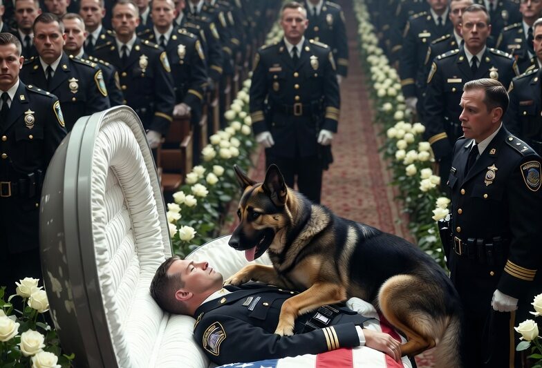 The Police Dog Refused to Leave His Officer’s Coffin—Then He Exposed the Secret His Partner Died Trying to Reveal