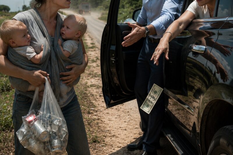 I thought my ex-wife had betrayed me, stolen from me, and destroyed our marriage. Then I saw her on the side of a rural Georgia road, collecting cans in the heat with twin babies strapped to her chest, and both babies had my face.