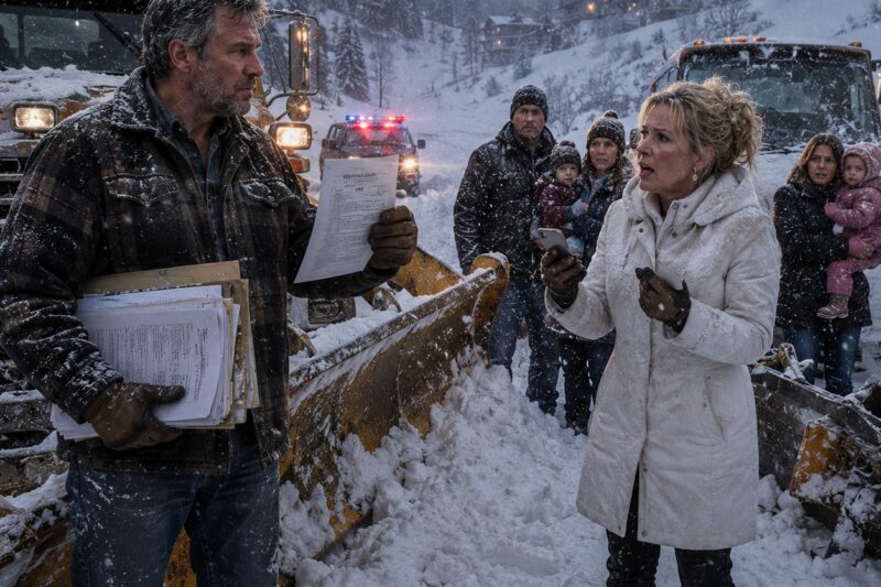 The HOA fined me 500 dollars for tire tracks in snow I had plowed to keep their children alive. So I parked my plow, shut off the diesel, and let their only mountain road disappear beneath the next storm.