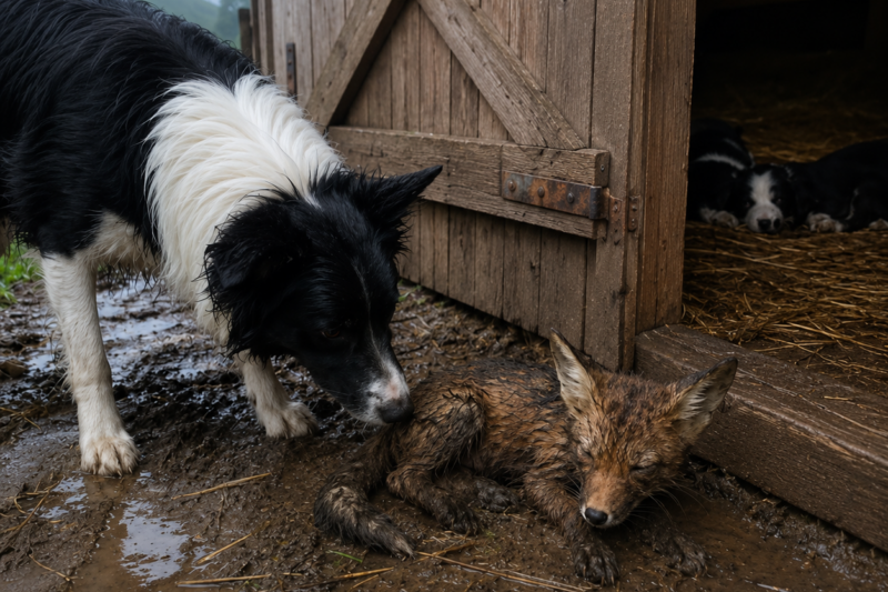 A Tiny Orphaned Fox Kit Stumbled Out Of The Storm—And What Molly Did Next Left An Entire Valley In Tears