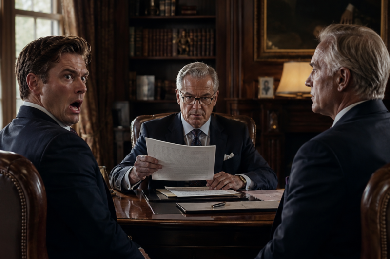 “YOU GET 15 DOLLAR, DAD” MY SON SMIRKED AT ME, READY TO INHERIT HIS MOTHER’S $160M FORTUNE. I QUIETLY WAITED FOR THE LAWYER TO READ THE NEXT PAGE… HIS FACE TURNED WHITE