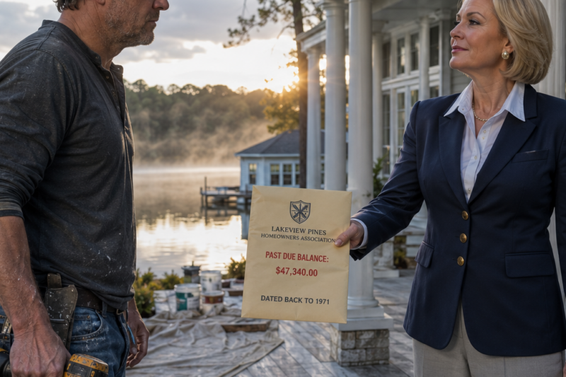 I BOUGHT AND RESTORED AN OLD LAKEFRONT MANSION—THEN THE HOA SAID I OWED DUES DATING BACK TO 1971