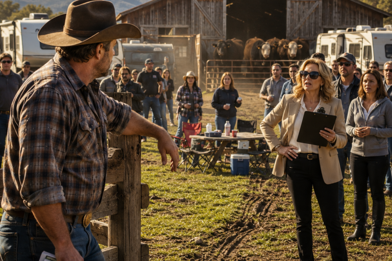 HOA KAREN INVITED 500 PEOPLE TO CAMP ON MY RANCH — THEN MY BULLS REMINDED EVERYONE WHO OWNED THE LAND