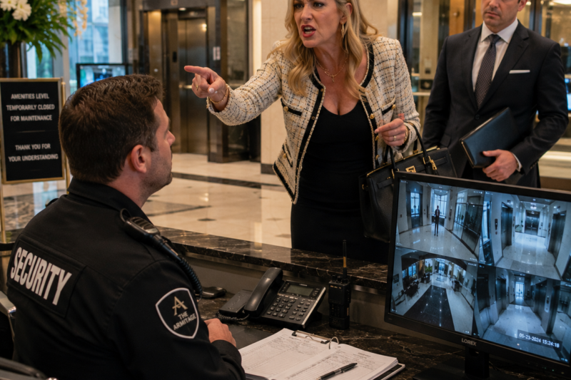 She Dared Security to Call 911 — Then the Lobby Cameras Ended Her Real Estate Career