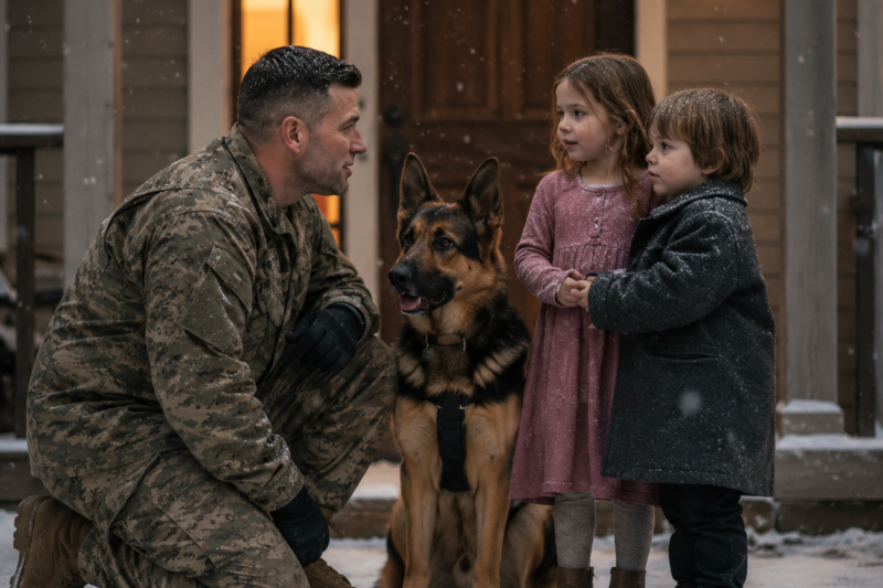 PART2: “CAN WE STAY ONE NIGHT?” THE GIRL ASKED — THE U.S. MARINE AND HIS K9 OPENED THEIR HOME… AND HIS HEART