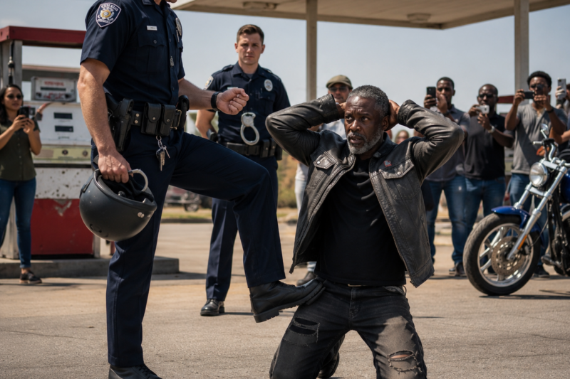 PART2: COPS STOPPED THE WRONG BLACK BIKER COLD — FIVE MINUTES LATER, FIFTY HUMVEES ROLLED IN