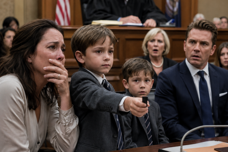 THE JUDGE ASKED TWO BOYS TO CHOOSE. THEIR FATHER SMILED LIKE IT WAS ALREADY OVER. THEN THE NINE-YEAR-OLD REACHED INTO HIS POCKET.