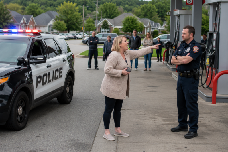 PART2: HOA KAREN CALLED THE COPS WHEN I WOULDN’T PUMP HER FREE GAS — SHE DIDN’T KNOW I WAS THE POLICE CHIEF
