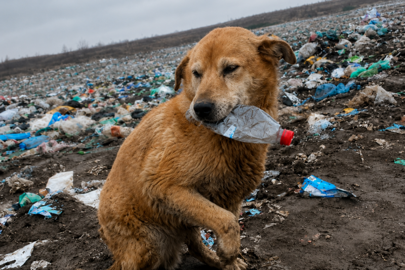 The Blind Old Dog Waited Three Days at the Dump—Still Believing His Owner Was Coming Back