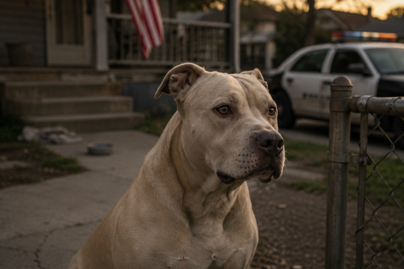 A STRAY PIT BULL SLEPT ON MY PORCH FOR SIX DAYS — ON THE SEVENTH, THE POLICE TOLD ME WHY