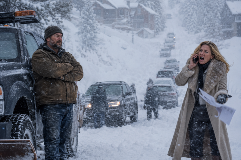 THE HOA FINED ME $500 FOR PLOWING THE ONLY ROAD OFF OUR MOUNTAIN. FOR SEVEN WINTERS, I CLEARED THAT ROAD FOR FREE WHILE SEVENTY-THREE FAMILIES SLEPT SAFELY BEHIND THEIR WINDOWS. THEN THE NEW PRESIDENT CALLED MY TIRE TRACKS A “VIOLATION,” SO I PARKED THE PLOW AND LET HER PROFESSIONAL PLAN MEET A COLORADO BLIZZARD