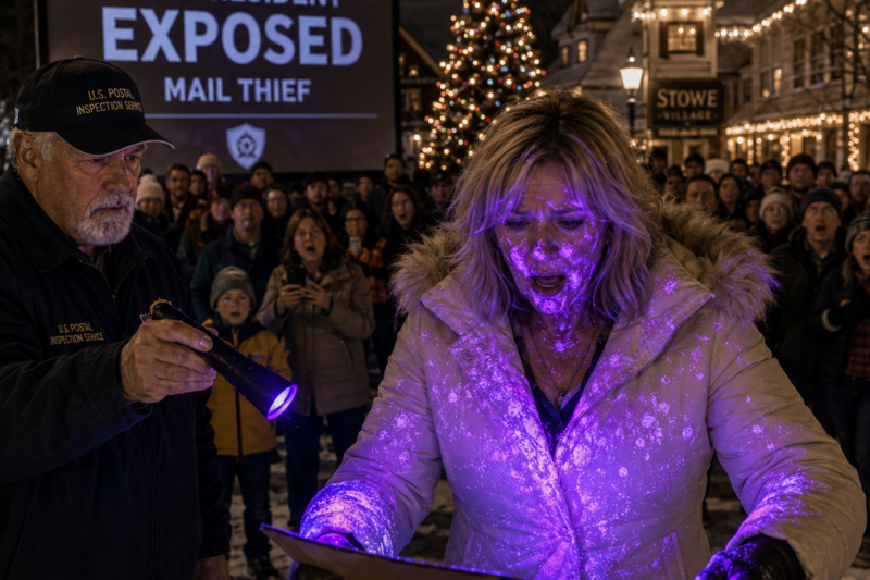 THE HOA PRESIDENT STOLE MY SON’S CHRISTMAS GIFTS FOR THREE YEARS—SO I LET THE WHOLE TOWN WATCH HER GLOW PURPLE