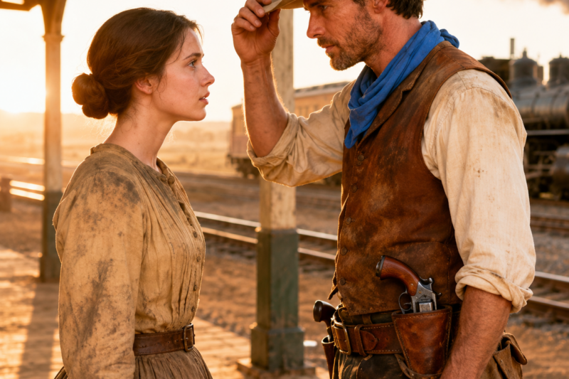 She Arrived With One Bag and a Ruined Name—Then the Lonely Rancher Said, “You’re Safe Here.”
