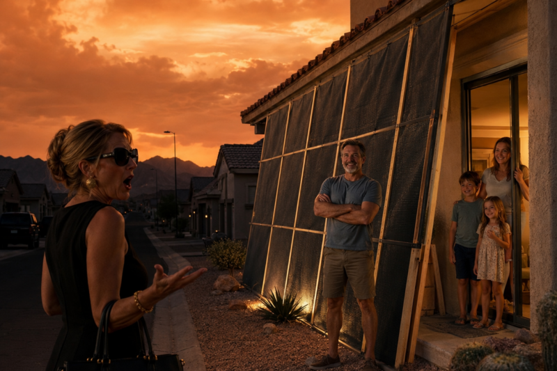 I BUILT SOLAR BARRIERS BEFORE THE HEATWAVE—THE HOA FINED ME $5,000, THEN THEIR GRID FAILED