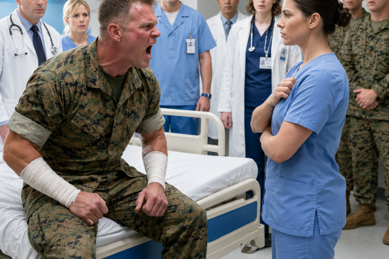 PART2: “GET SOMEONE ELSE,” THE MARINE COMMANDER DEMANDED — THEN THE NURSE SHOWED THE UNIT TATTOO HE SERVED UNDER