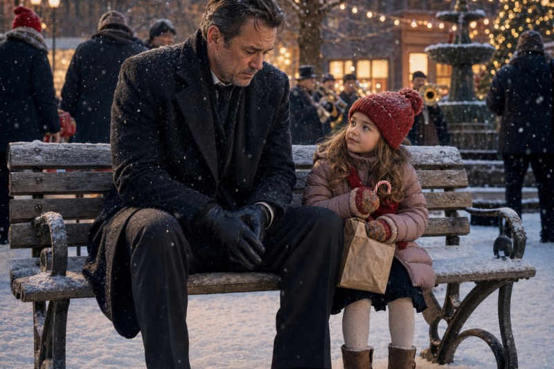 POOR GIRL INVITES LONELY MILLIONAIRE HOME ON CHRISTMAS—WHAT HAPPENS NEXT WILL MELT YOUR HEART