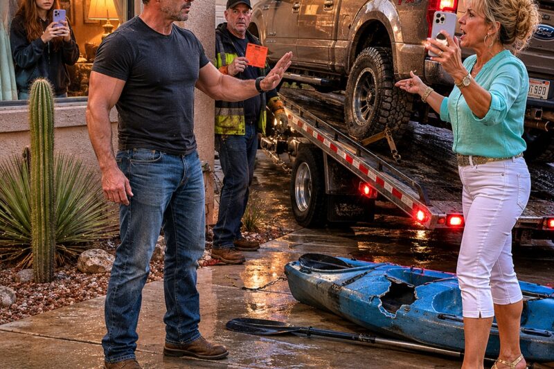 The HOA president had my truck hooked to a flatbed before sunrise and smiled while my daughter recorded from the front window. She told me I was lucky her husband was not there, because he was a major in the Air Force and “knew people.”