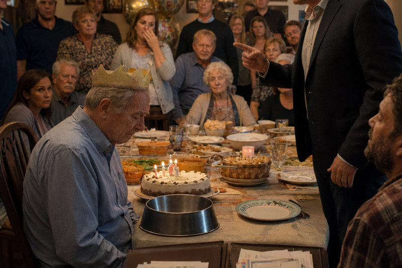 “THIS IS WHAT FREELOADERS EAT, OLD MAN,” MY SON SAID AT MY 70TH BIRTHDAY — THEN I SHOWED HIM WHO OWNED THE HOUSE