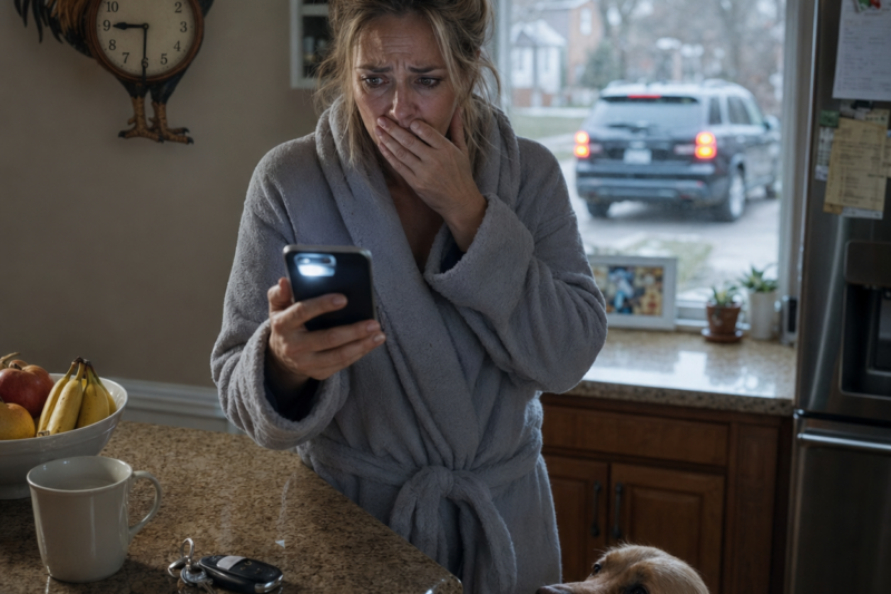 EVERY SUNDAY, HE LEFT AT 9:30. FOR FIFTEEN YEARS, I NEVER FOLLOWED HIM. THEN HIS PHONE RANG ON MY KITCHEN COUNTER.