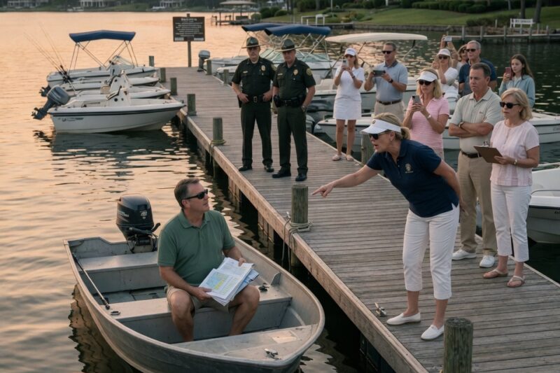 HOA PRESIDENT CALLED THE SHERIFF ON ME—THEN I DISCOVERED WHO REALLY OWNED THE MARINA