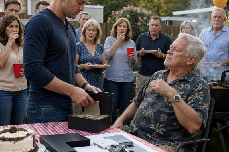 At my dad’s retirement BBQ, I gave him a $10,000 Rolex. He smirked, “You’re still my disappointment.”