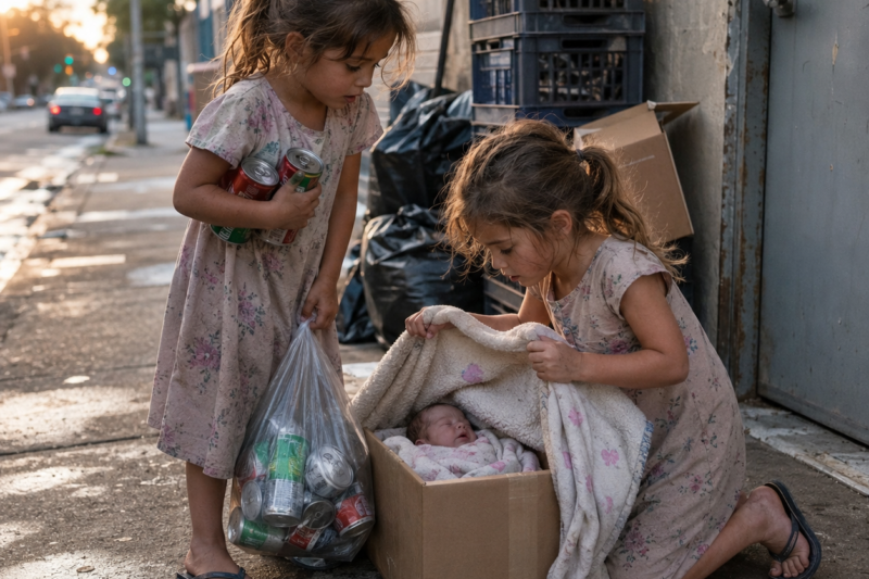 GARBAGE TWINS RESCUE AN ABANDONED BABY—THEN THEY DISCOVER HE’S A BILLIONAIRE’S SON