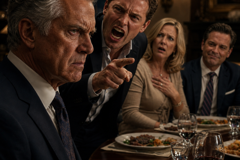 MY SON STOOD UP IN A CROWDED RESTAURANT AND CALLED ME A LOSER TO MY FACE. MY EX-WIFE SAT THERE IN SILENCE WHILE HER NEW HUSBAND SMIRKED LIKE HE HAD WON. BUT NONE OF THEM KNEW THE OLD MAN THEY MOCKED HAD QUIETLY BUILT THE CAR, THE PENTHOUSE, AND THE COMPANY MY SON CALLED HIS OWN.