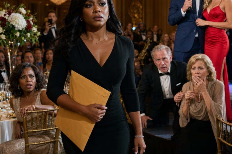 HUNTER PICKED UP THE MICROPHONE LIKE HE WAS ABOUT TO HONOR HIS FATHER. THEN HE POINTED AT HIS WIFE AND DESTROYED HER IN FRONT OF EVERYONE. BUT KIARA HAD BROUGHT AN ENVELOPE HE SHOULD HAVE BEEN TERRIFIED OF.