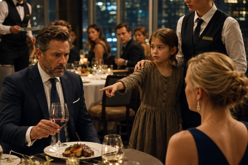 HOMELESS GIRL RISKS EVERYTHING TO WARN A BILLIONAIRE ABOUT HIS DRINK—HIS REACTION STUNS EVERYONE