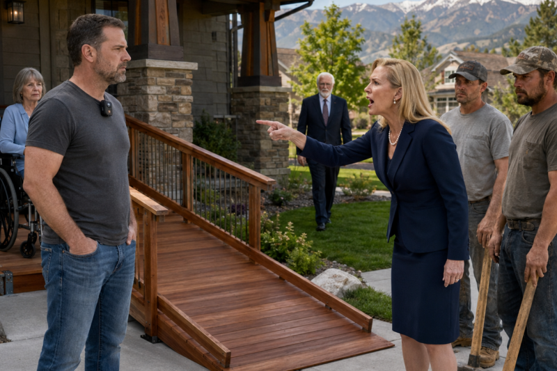 MY HOA PRESIDENT TRIED TO DESTROY MY WIFE’S WHEELCHAIR RAMP—UNTIL A FEDERAL JUDGE WALKED ONTO HER LAWN
