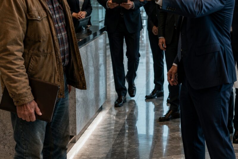 My son-in-law laughed at my old Carhartt jacket in front of his entire office, but he had no idea I was the appointment that could end his career. He looked at my work boots, my flannel shirt, and my gray beard, and decided in four seconds that I was too old, too poor, and too out of place to matter