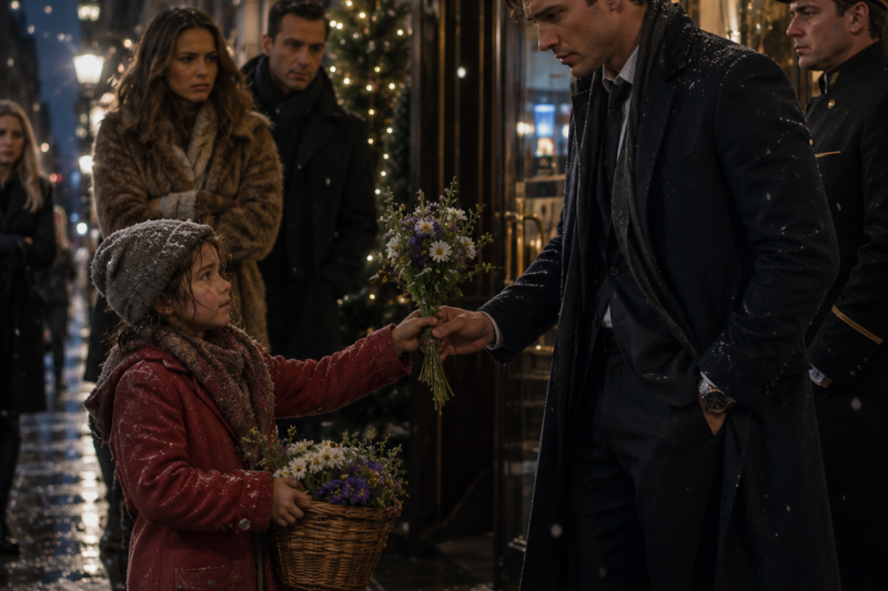LITTLE GIRL HUMILIATED WHILE SELLING FLOWERS—THEN A YOUNG BILLIONAIRE CHANGES HER LIFE FOREVER