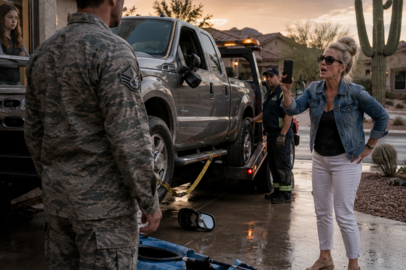 HOA KAREN FILED A COMPLAINT OVER MY TRUCK—SHE DIDN’T KNOW I WAS HER HUSBAND’S BASE COMMANDER
