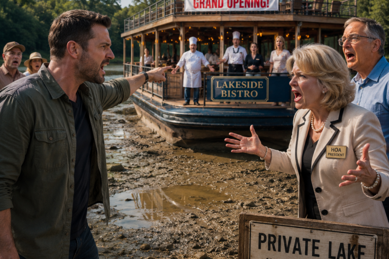 PART2: HOA OPENED A FLOATING RESTAURANT ON MY PRIVATE LAKE — SO I DRAINED IT HOURS BEFORE LAUNCH