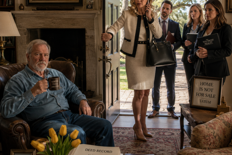 HOA KAREN TRIED TO SELL MY HOUSE WHILE I WAS STILL LIVING IN IT—SO I SAT IN THE PARLOR AND WAITED FOR HER BUYERS