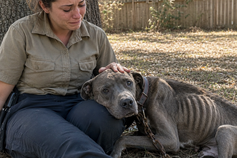 PART 2:A dog who waited eight years for one thing, and when I cut his chain, he sat at my feet and rested his head on my knee.