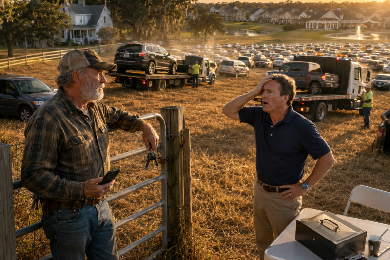 THE HOA TURNED MY HAY FIELD INTO A $20 PARKING LOT—SO I MADE 114 CARS DISAPPEAR BEFORE SUNSET