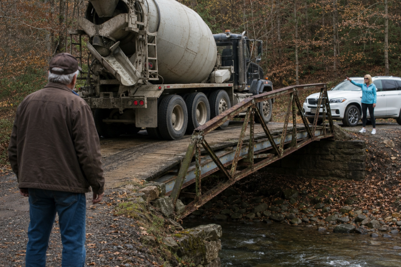 HOA KAREN KEPT DRIVING CEMENT TRUCKS OVER MY BRIDGE—THE TRAP I SET TOOK DOWN THE WHOLE OPERATION