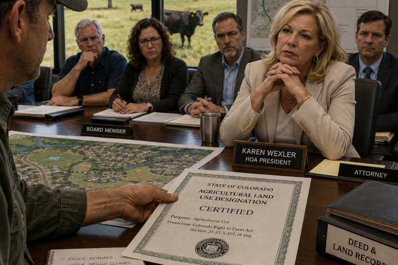 HOA APPROVED A BIKE PATH THROUGH MY PASTURE—UNTIL I SLID ONE LEGAL DOCUMENT ACROSS THE TABLE