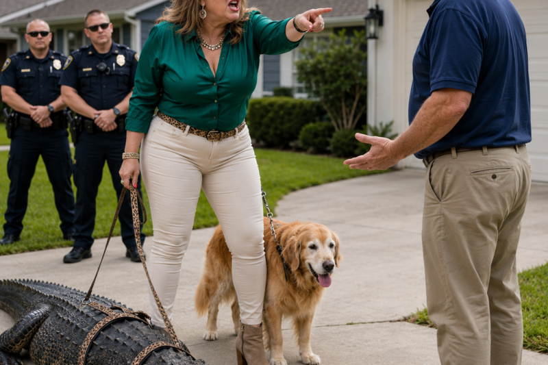 PART2: THE HOA BANNED MY SENIOR DOG — SO I REGISTERED A SIX-FOOT “SUPPORT ALLIGATOR”