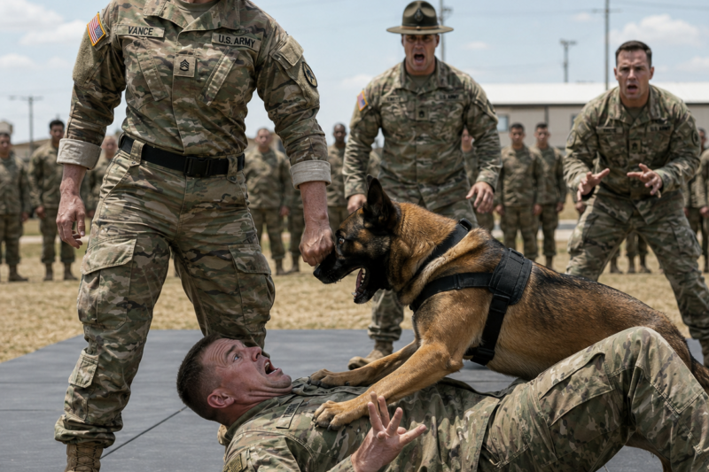 A MAJOR TRIED TO BREAK HER ARM—UNTIL HER K9 TOOK HIM DOWN FAST