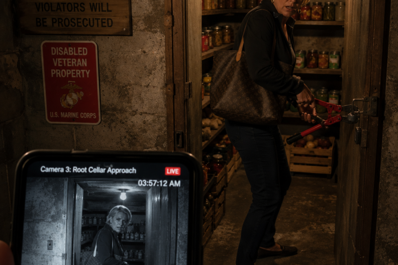 HOA KAREN BROKE INTO MY ROOT CELLAR FOR MY FOOD—TOO BAD I LOCKED HER INSIDE