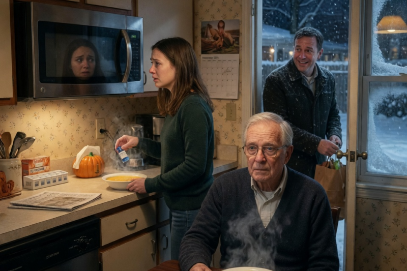 MY DAUGHTER THOUGHT I DIDN’T SEE HER PUT A STRANGE SUBSTANCE IN MY SOUP. WHEN SHE WALKED AWAY, I SWITCHED OUR PLATES… YOU WON’T BELIEVE WHAT HAPPENED NEXT!